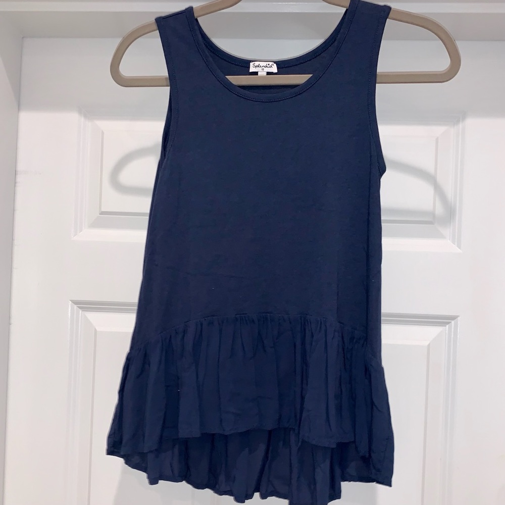 Splendid Girls Navy Tank